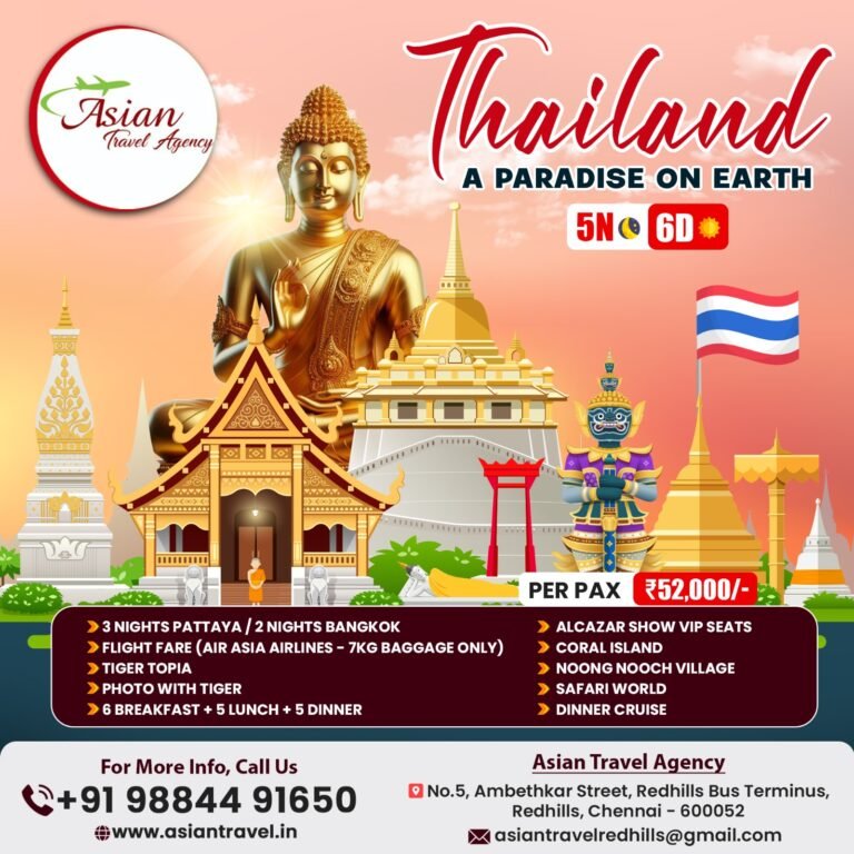 Thailand, Malaysia and Singapore Combo Packages in Chennai