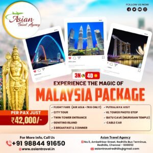 Malaysia Tour Packages from Chennai